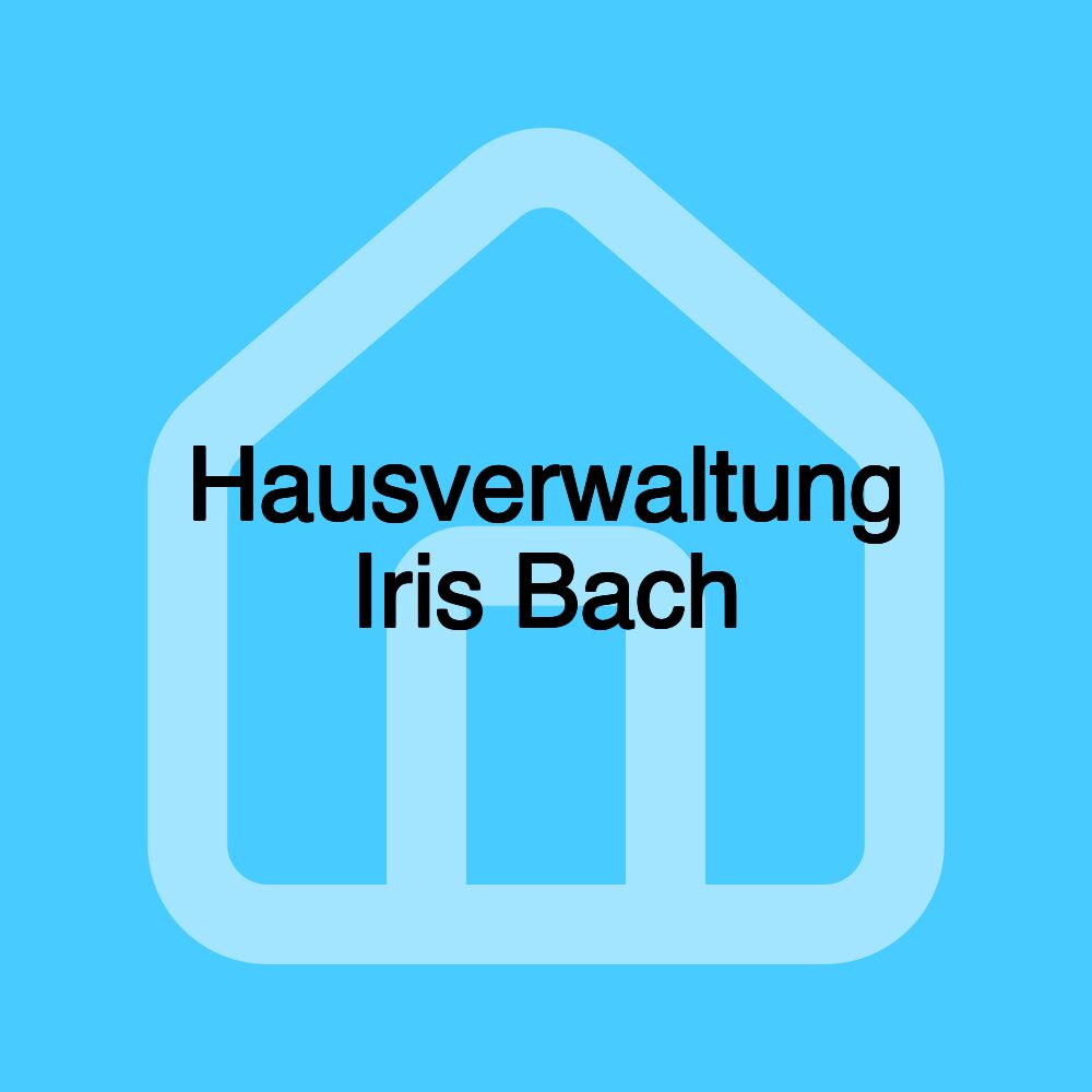 Hausverwaltung Iris Bach Hausverwaltung Iris Bach