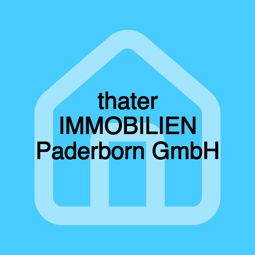 thater IMMOBILIEN Paderborn GmbH thater IMMOBILIEN Paderborn GmbH