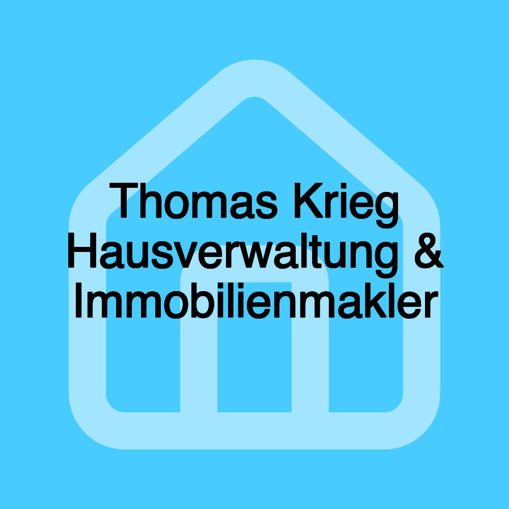 Thomas Krieg Hausverwaltung & Immobilienmakler Thomas Krieg Hausverwaltung & Immobilienmakler